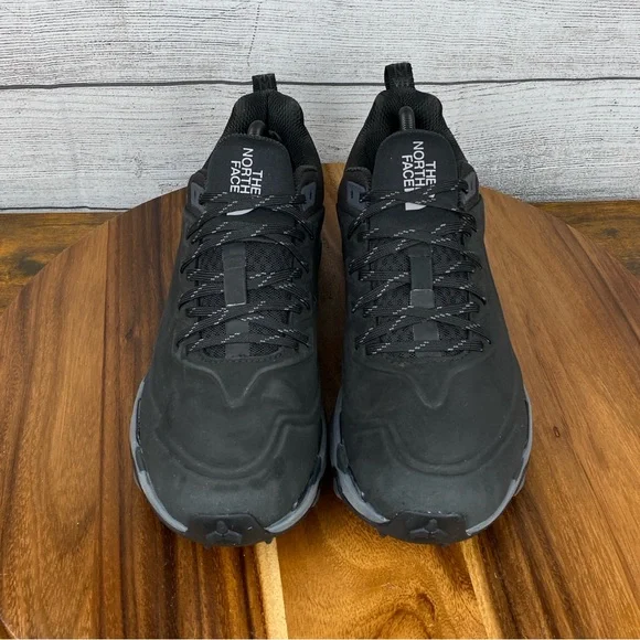 The North Face Vectiv Exploris Waterproof Futurelight Black Leather Shoe Mens 10
